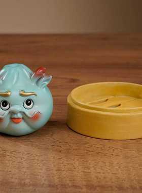 小笼包生肖龙摆件龙年生日礼物