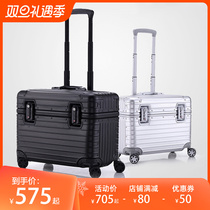 Full Aluminum Magnesium Alloy Suitcase Womens Suitcase Female Suitcase Photographic Lara Box Phase Chassis Landing Chassis Universal Wheel containing box