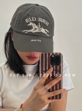 美式复古棒球帽子女春夏季