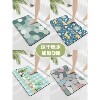 Diatom mud thickened non-slip absorbent bathroom floor mat