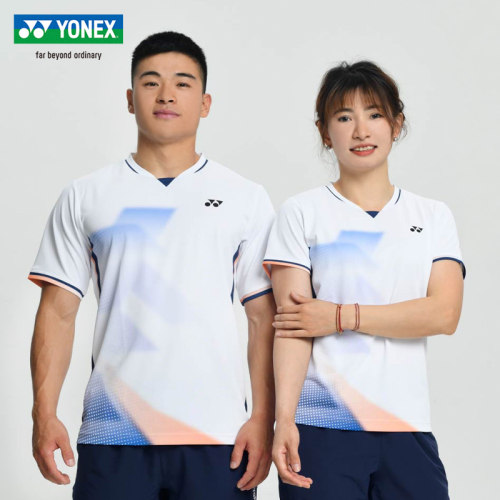 YONEX尤尼克斯YY羽毛球服男女运动休闲比赛短袖T恤速干110135新款 - 图1