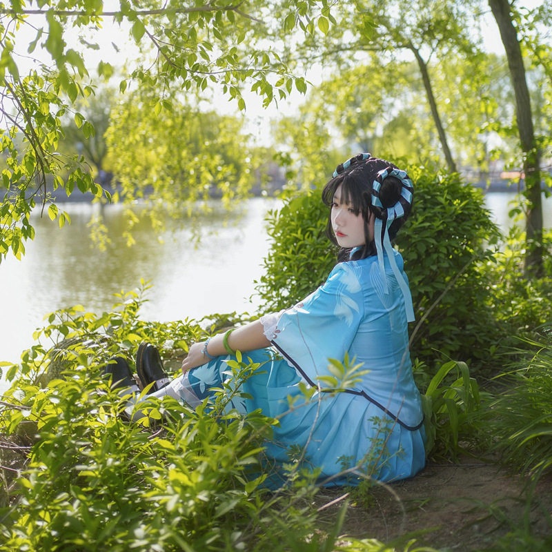 cosplay女装动漫二次元cos服王者荣耀西施联名同款小个子超仙连衣_虎窝淘