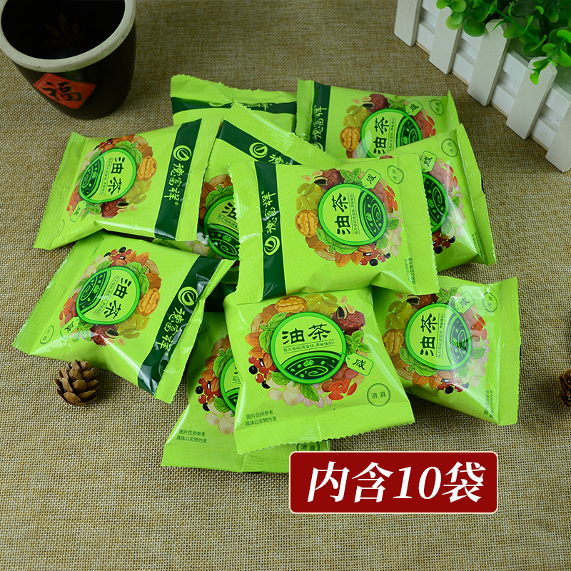 陕西特产德富祥油茶五仁咸牛骨髓八宝400g*3袋营养早餐油茶面冲饮 - 图1