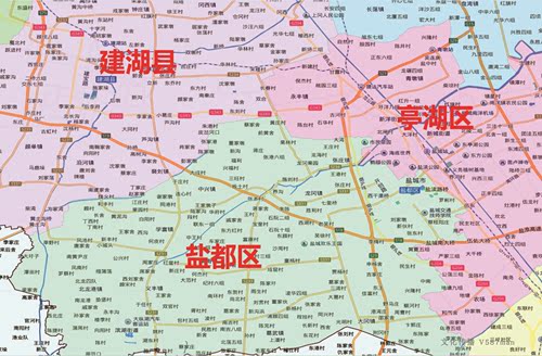 2019年江苏盐城市百度版东台滨海响水阜宁射阳县大丰区122x150cm-图0