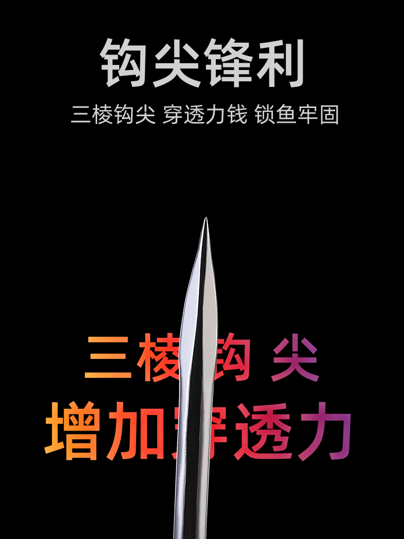 路亚加强型9003宽腹曲柄钩微物翘嘴鳜鱼鲈鱼德州钓组套装软饵虫钩 - 图0