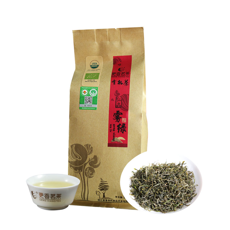 更香有机绿茶2022新茶明前特级茶叶散装高山云雾嫩芽仁品150g