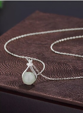 新款浅绿福袋相思豆项链网红百搭锁骨链爆款朋友节日礼物