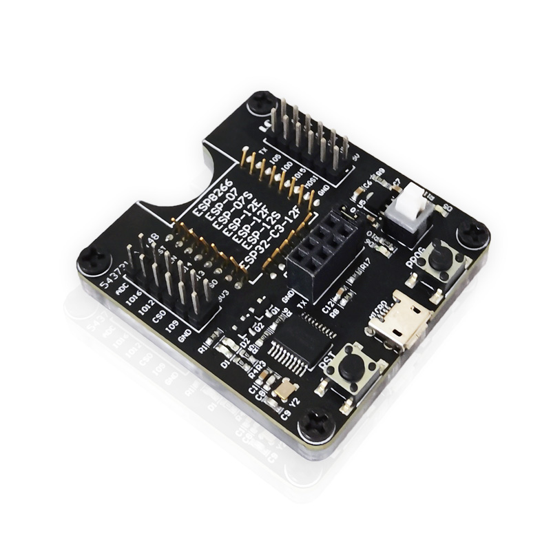 ESP8266测试架 编程器 支持ESP-01 01S 12 ESP32-C3-12F等 - 图2