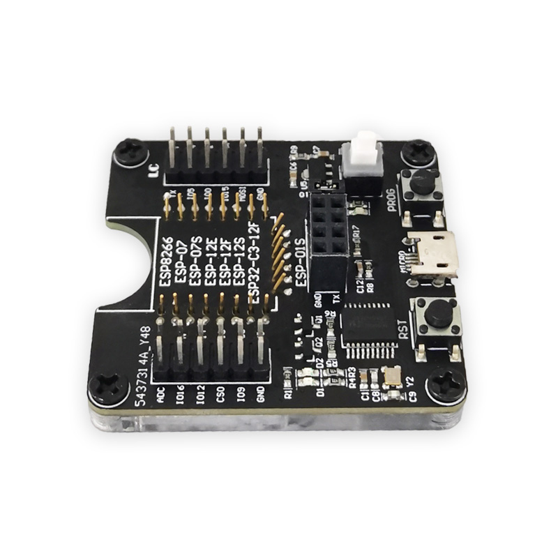 ESP8266测试架 编程器 支持ESP-01 01S 12 ESP32-C3-12F等 - 图0