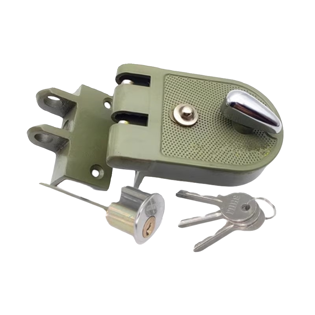 实力小老虎锁老式小虎齿保险门锁外装门锁推拉门碰门大铁门双扇门 - 图3