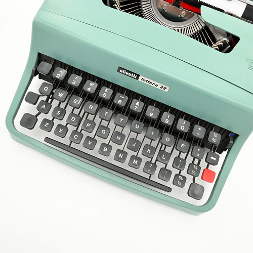 Olivetti打字机意大利LETTERA 32中古旧物正常使用文艺复古礼物 - 图0