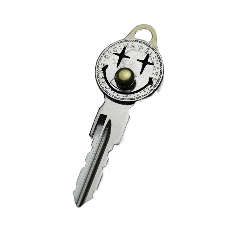 摩托古兹MOTO GUZZI手作纯铜钥匙胚 - 图3