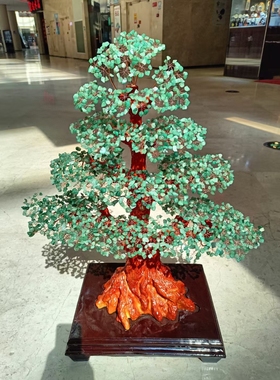 经典大气的不老松玉石长青树！绿色给人希望，象征美好！