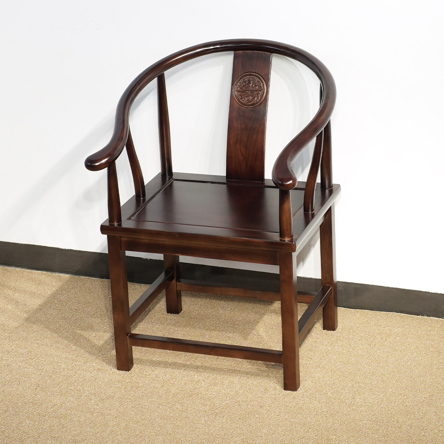 全实木圈椅仿古太师椅加厚加粗胡桃木围椅舒服久坐茶椅中式椅子,淘宝优惠券,粉丝福利购,淘宝优惠卷