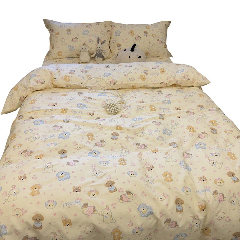 奶fufu~纯棉床单被套单件1.5m1.8可搭配三四件套全棉被罩床笠枕套,淘宝优惠券,粉丝福利购,淘宝优惠卷