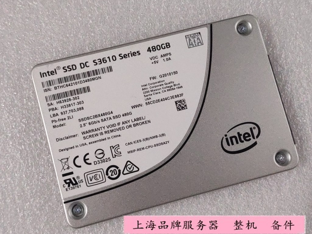 Intel/英特尔 S3500 3510 S3610 300G 480G 400G 600G 800G 固态 - 图1