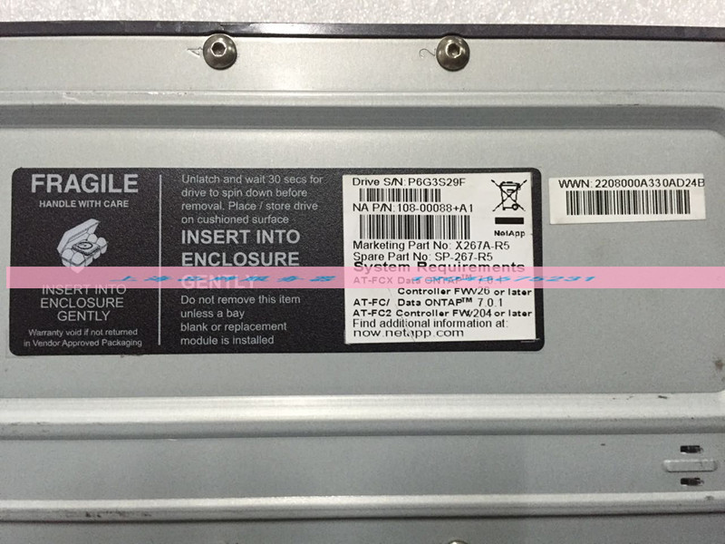 NetApp 500G 7.2K SATA 硬盘 108-00088+A1  X267A-R5 SP-267-R5 - 图1