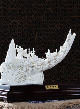 现代中式风花卉大师作品德化白瓷