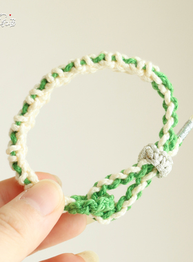 DIY茉莉花编织手绳材料包