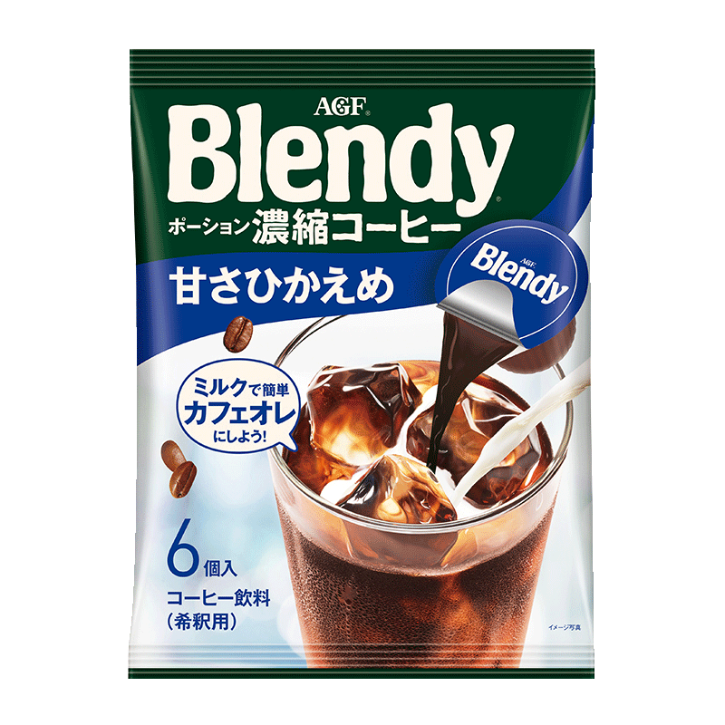 日本进口 AGF blendy胶囊咖啡液布兰迪浓缩咖啡液6枚速溶黑咖啡 - 图1