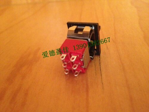 台湾SH 原装正品钮子开关T80-R  T8018 6脚双复位摇头乒乓开关 - 图1