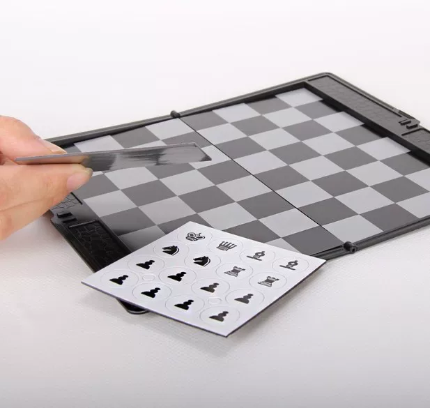 Magnetic foldable small handheld ultra thin chess