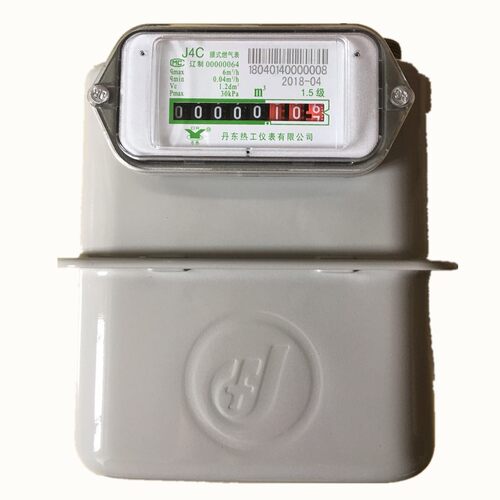 丹东天然气表家用J1.6C  J4C膜式燃气表DR-G2.5煤气计量表配4分接 - 图3