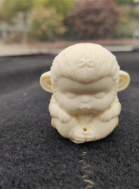 便携式沉香生肖猴文玩手把件