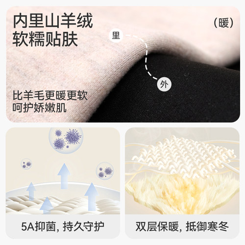 久岁伴儿童裤子秋冬季女童打底裤双层加厚外穿中大童宝宝秋裤保暖 - 图3