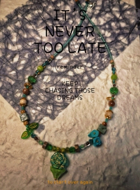 精致小众手工纯S925银进口琉璃绿色系列简约女项链