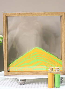 流沙画签到相框创意开学季场景布置婚礼沙漏画仪式感diy签到摆件