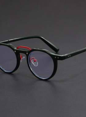 日式复古黑框可配近视眼镜框墨镜