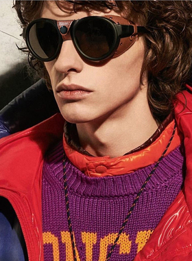 太阳镜x-wood防风蒸汽朋克椭圆形