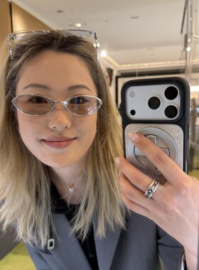 jennie椭圆形猫眼男女同款太阳镜