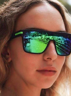 新款连体方形偏光太阳眼镜