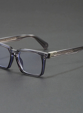 复古方形太阳镜男女潮人墨镜高级感显脸小厚框素颜配近视眼镜框