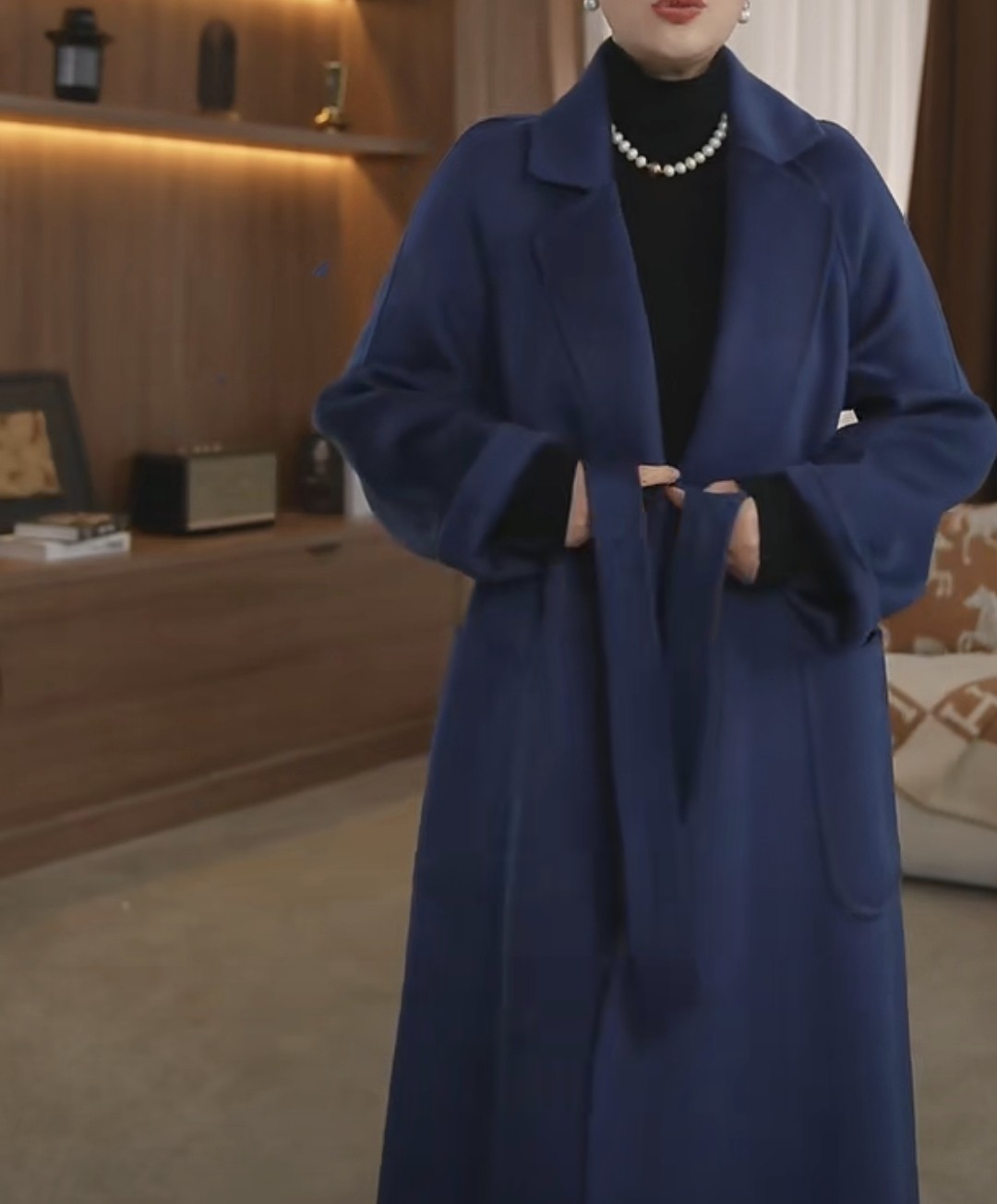 贝源M家明星同款水波纹双面羊绒大衣女长款羊毛毛呢外套女,淘宝优惠券,粉丝福利购,淘宝优惠卷