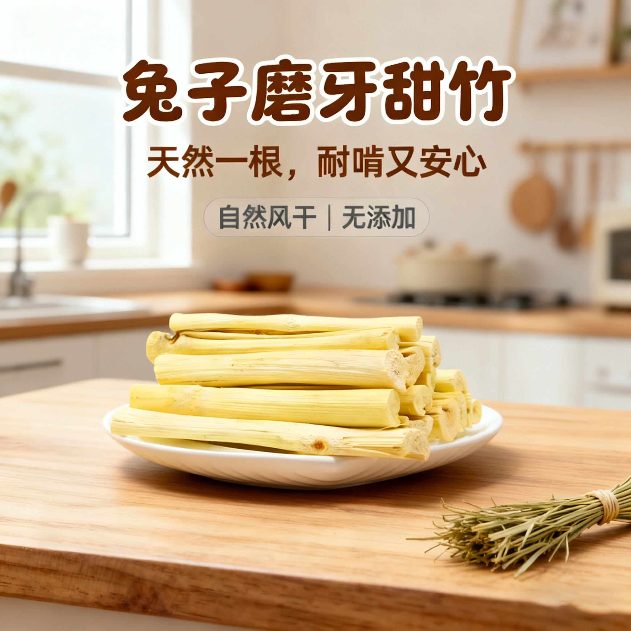 兔子磨牙棒甜竹枝健齿高纤维兔兔零食龙猫荷兰猪仓鼠豚鼠磨牙玩具,淘宝优惠券,粉丝福利购,淘宝优惠卷