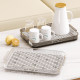 Double-layer cup holder thickened transparent tray household tea cup drain storage rack cup bowl chopstick tea tray storage rack