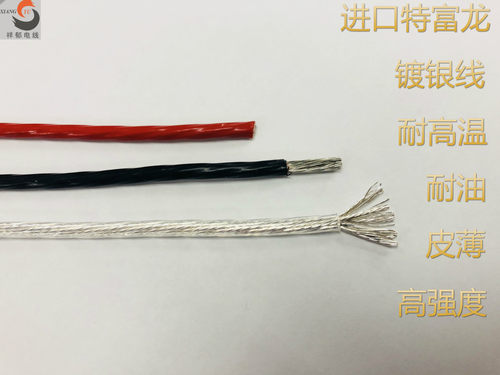 镀银高温线 6.0mm2四氟线, AF250铁氟龙线 6平方 大电流 航空电线 - 图2