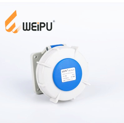 WEIPU威浦TYP5802防水航空插座工业暗装直式插座32A3芯 220V IP67-图3