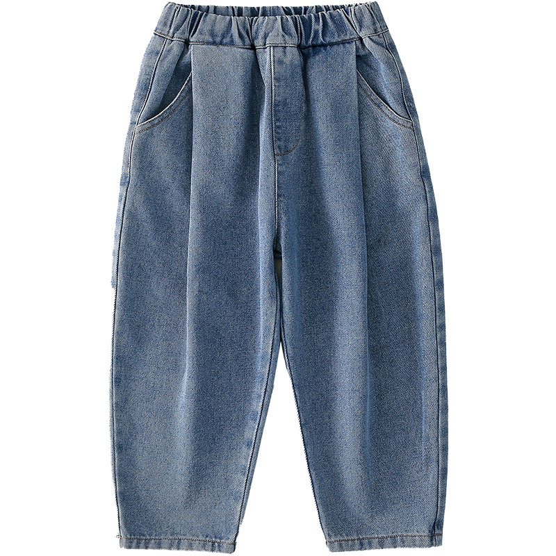 【软牛仔】棉花堂男童裤子儿童牛仔裤春秋新款男孩休闲裤小童女童,淘宝优惠券,粉丝福利购,淘宝优惠卷