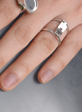 原创设计风镀金可调节佩戴戒指