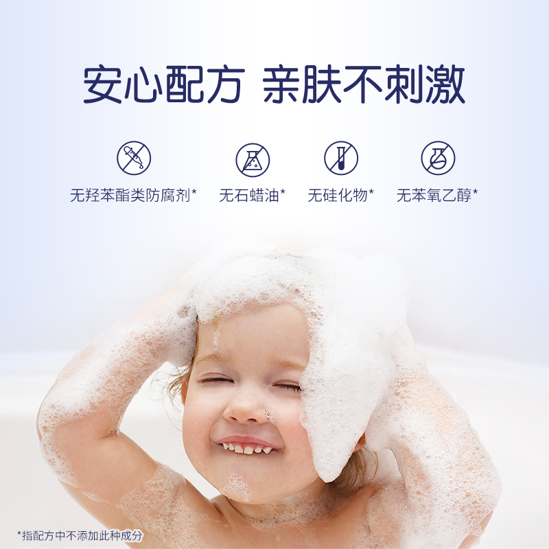 哈罗闪婴幼儿进口洗发沐浴露二合一顺滑专用洗护无泪配方洗头洗澡-图0