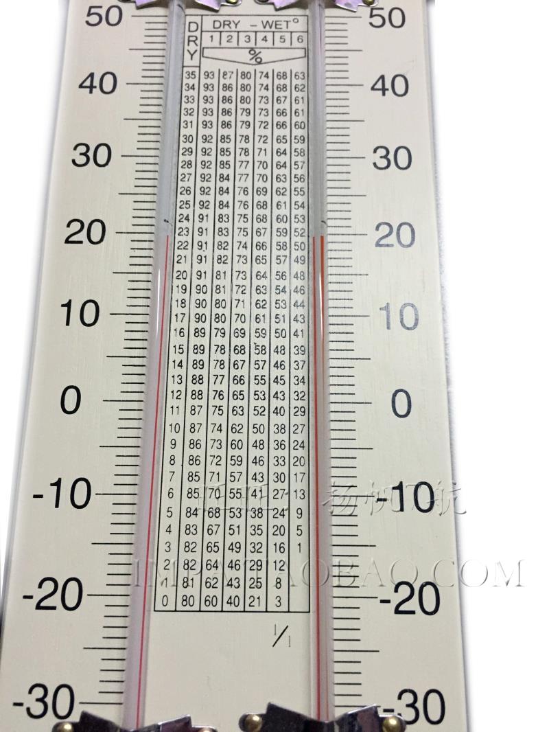 干湿球温度计 木板干湿温度计 船用干湿计温度计表 - 图0