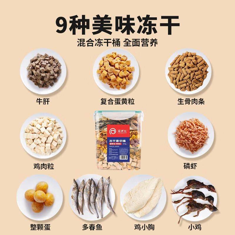 派优比猫狗零食冻干桶鸡肉鸡仔生骨肉零食桶混合蛋黄冻干桶猫粮猫,淘宝优惠券,粉丝福利购,淘宝优惠卷