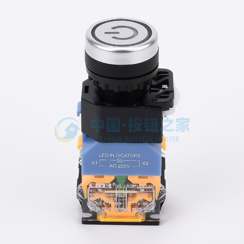 电源符号 LA38-11DS自锁式带灯按钮开关LA38-11DNZS 22mm220V24V,淘宝优惠券,粉丝福利购,淘宝优惠卷