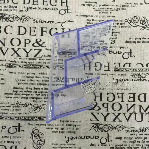 三格透明名片盒 名片座 名片夹 名片卡座 三格名片座 - 图2