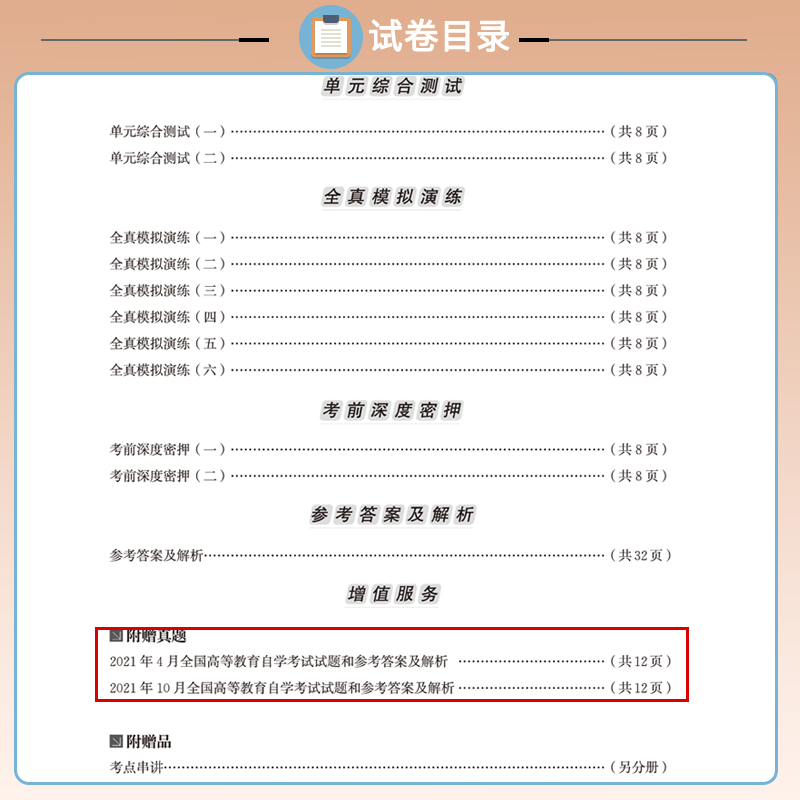 2024自考试卷00158资产评估掌中宝小册子试卷自考通试卷考前标准预测优化试卷附串讲小抄小册自考试卷新教材考后附真题全真模拟卷-图0