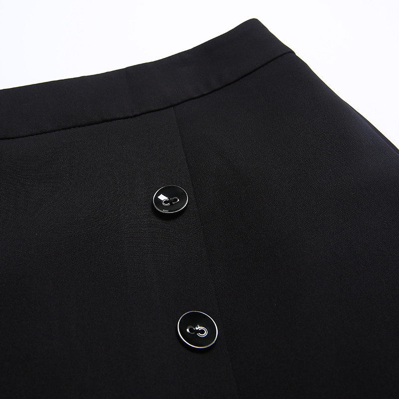 2021夏季新款韩版高腰阔腿雪纺裙裤 离题服饰休闲裤